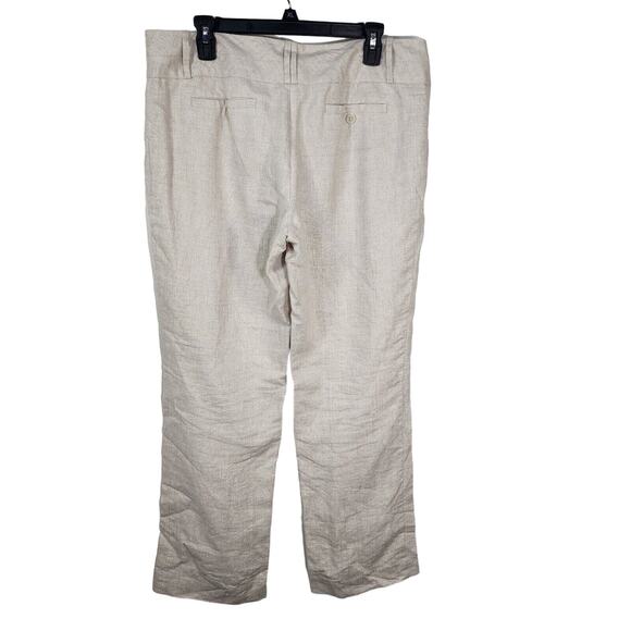 The Limited Womens Dress Pants Size 14 Cassidy Fit Slim Bootcut Linen Metallic - Picture 2 of 10